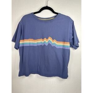 Patagonia Women’s Ridge Rise Stripe Organic Easy Cut Tshirt Medium